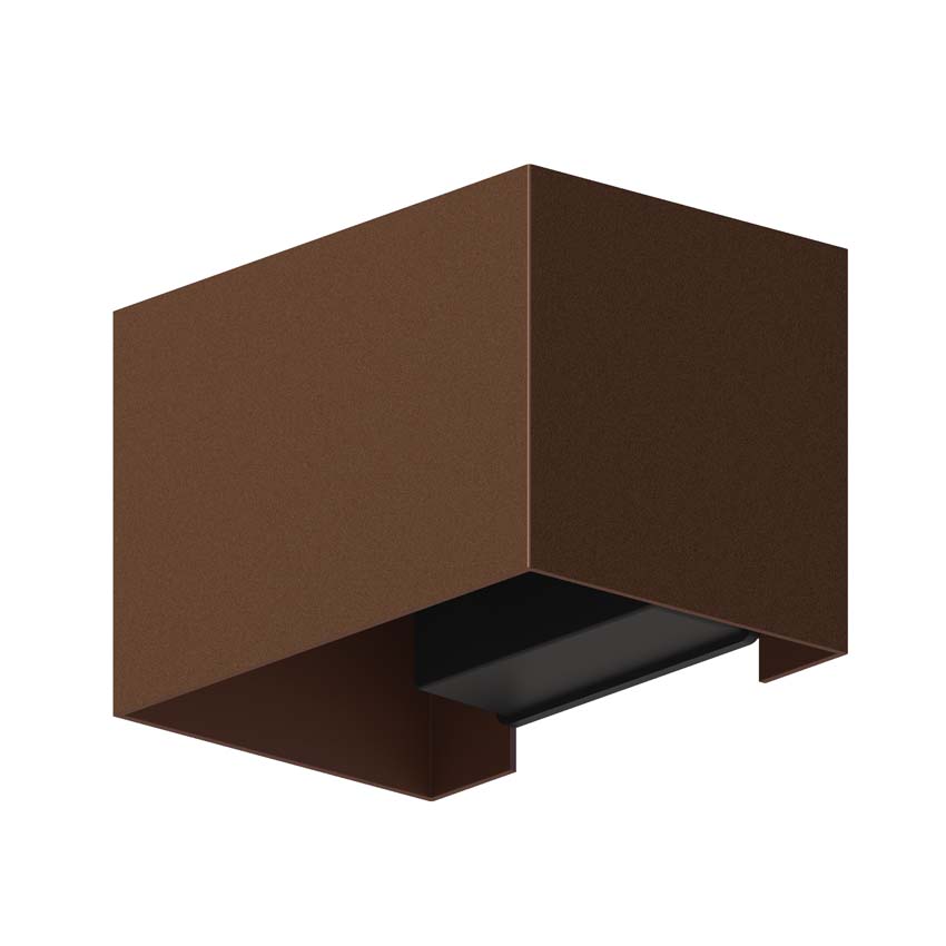 Applique murale - Rouille - 15x10x10cm - LED intégrée - 1x7W - 3000K