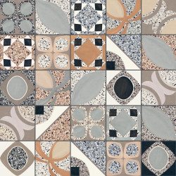 Carrelage Terrazzo Dipinto décors mix 20x20cm