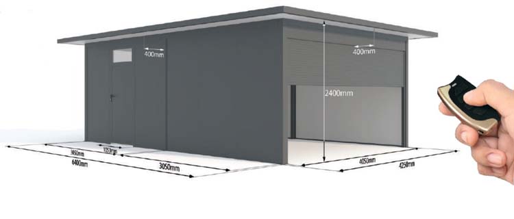 Garage metaal antraciet extra large 425 x 640 x 240 cm