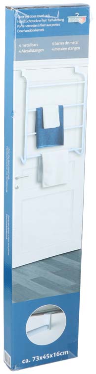 Deurhanddoekrek 4 stangen 73x44.5x15.5 cm