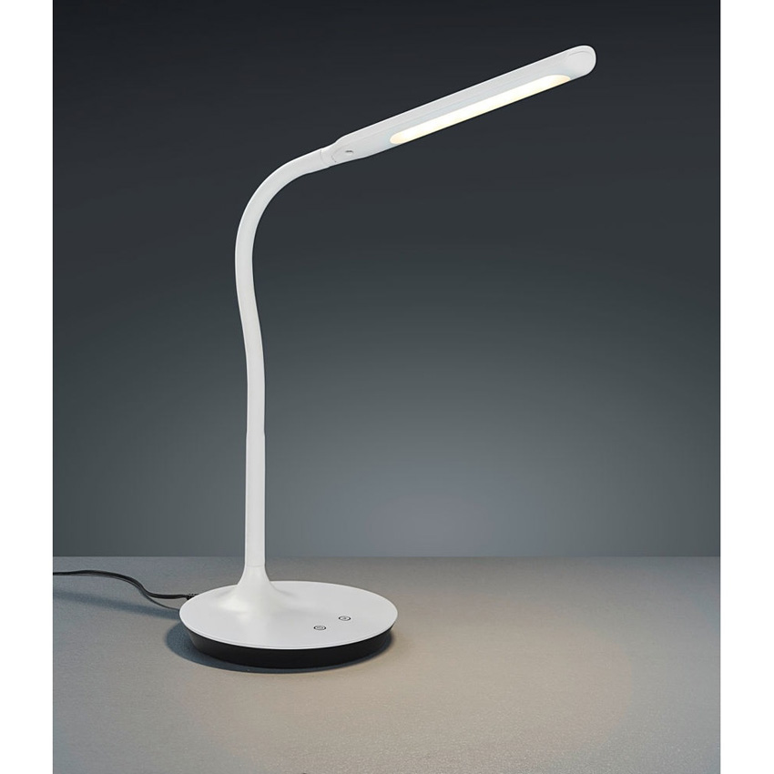 Bureaulamp - wit - 40x16,4x41cm - dimbaar - LED - 1x5W - 3000/4000/5000K - touchbediening