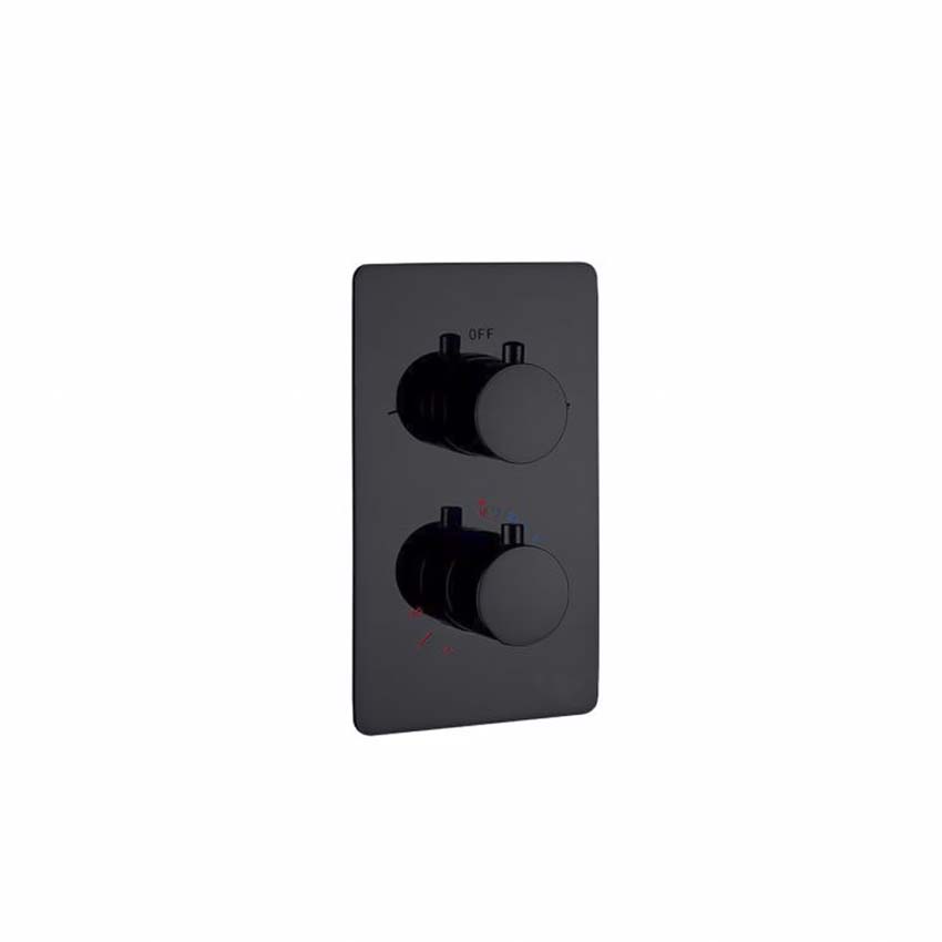 Doucheset inbouw thermostatisch gunmetal