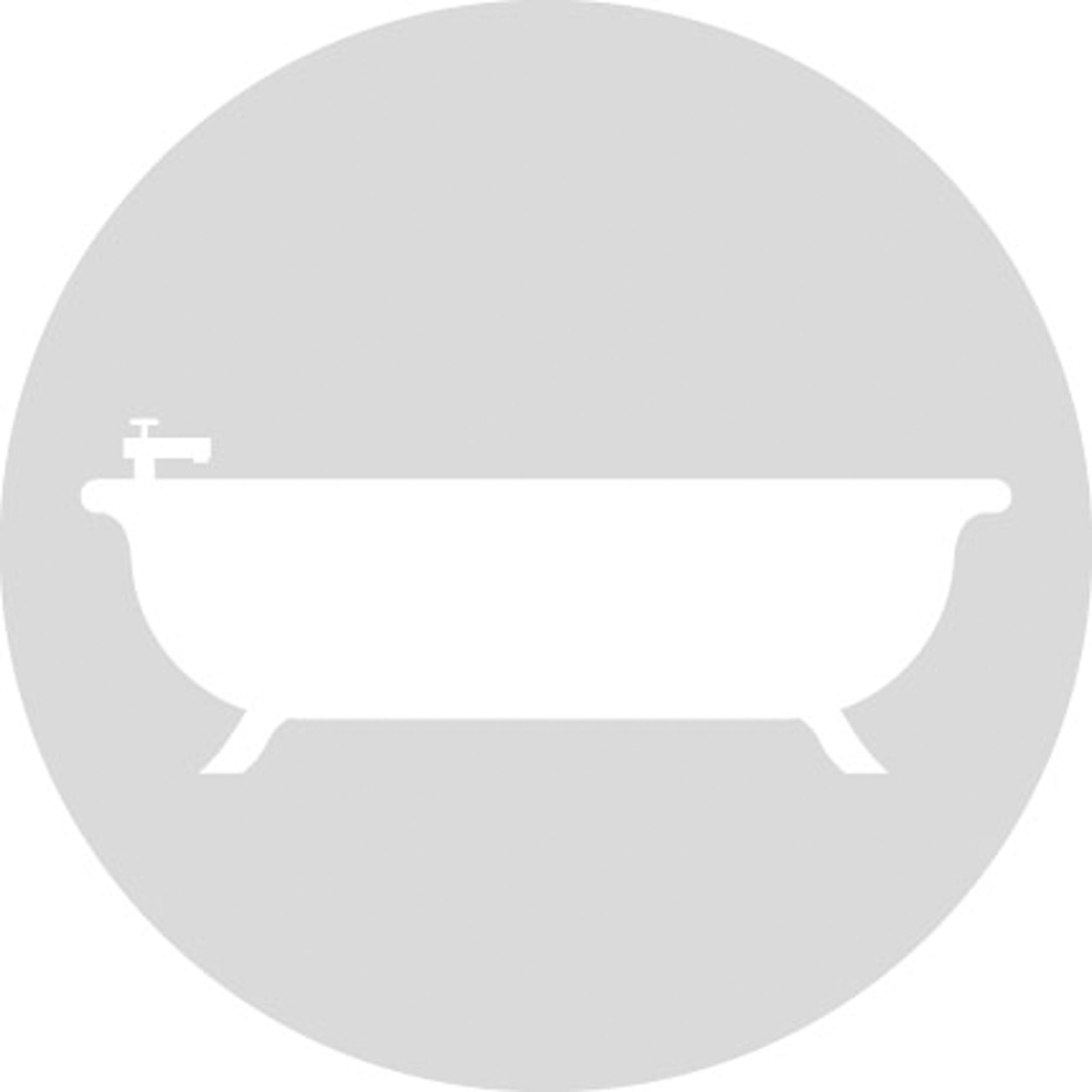 Glas rond picto badkuip 298mm dikte 4mm