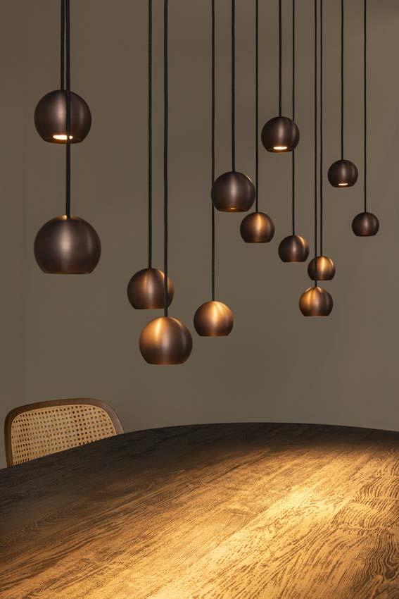 Lucide Premium Montana - Suspension - LED dimmable - CCT - 16x5,7W 2700K/4000K - Fer gris