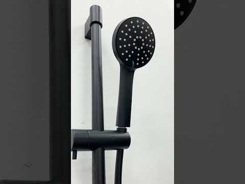 Barre de douche Sky avec douchette à main noir mat