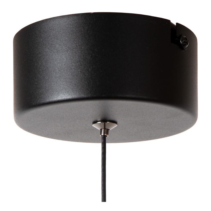 Lucide Premium Calina - Hanglamp - Ø9,9cm - LED dimbaar - CCT - 1x7W - 2200K/3300K - Met vervangbare LED-module - Zwart