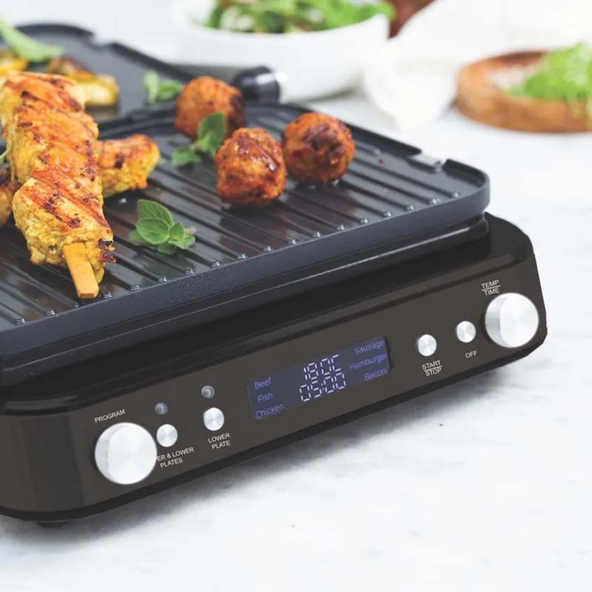 Grill de contact Dagelijkse Kost Greenpan sans PFAS noir 42,6x24,7x16,7cm