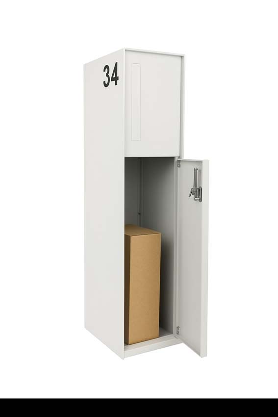 Pakketbrievenbus ONZO (eSafe) Fenix Front wit