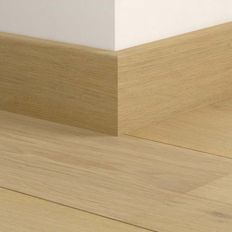 Quick-step plinthe parquet chêne blanc perle extra mat 80x16x2400mm