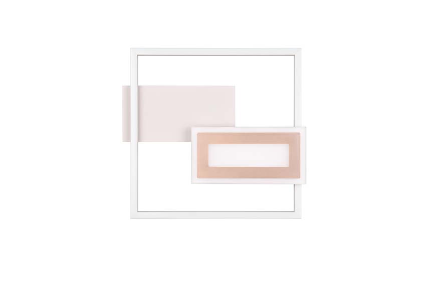 Plafonnier - blanc - 33x30cm - 22W - 3000K