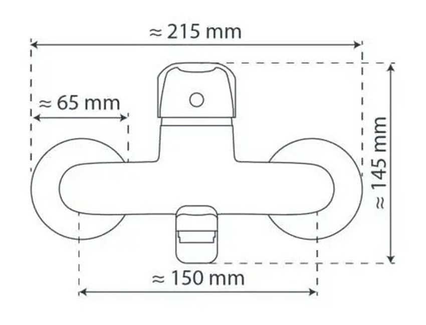 Keukenkraan Olaf chroom wandmontage