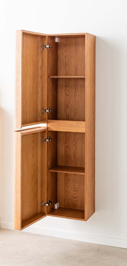 Kolomkast Floris eik hangend 170x40x35cm Kolomkast Floris eik hangend 170x40x35cm