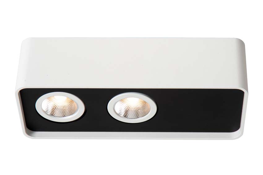 Lucide Premium Angular - Spot plafond - 2xLED Dim. - Blanc Lucide Premium Angular - Spot plafond - 2xLED Dim. - Blanc