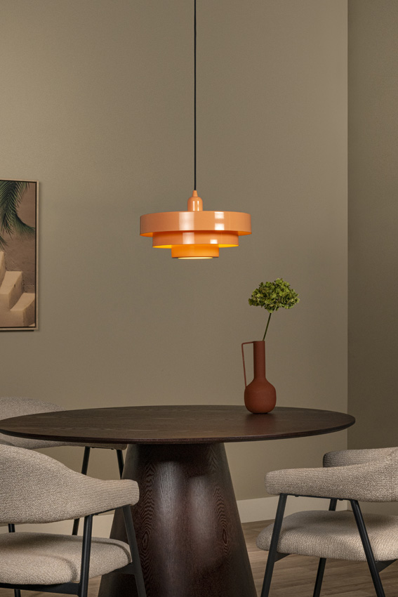 Hanglamp - Ø35cm - E27 - 1x40W - Roze