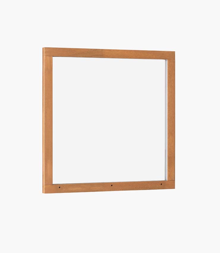 Vast raam Trae Meranti hout 46mm naturel B900xH900mm