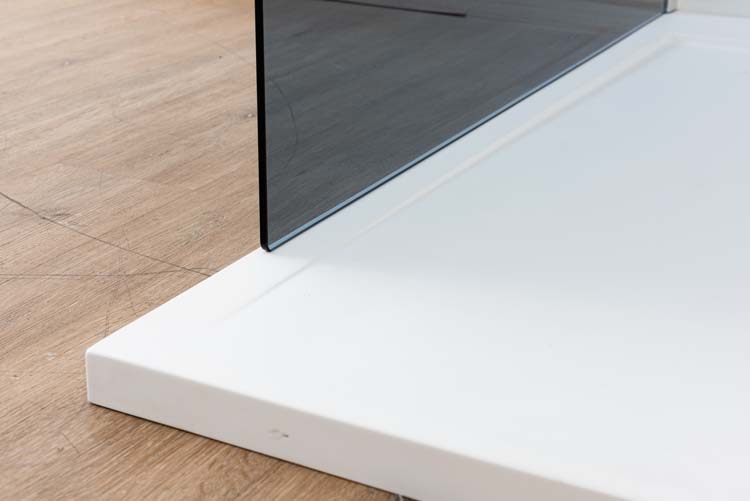 Inloopdouche Anais grijs glas met chroom profielset 117x200cm