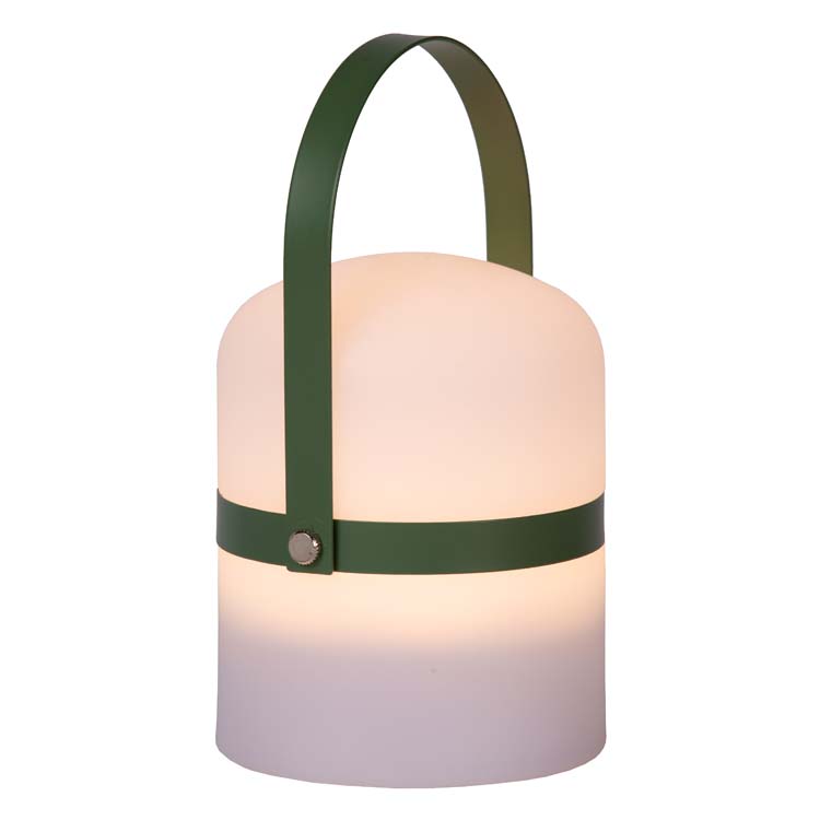 Lampe de table Extérieur - Ø 10 cm - LED Dim. - 1x0,3W 3200K - IP44 - 3 StepDim- Blanc Vert