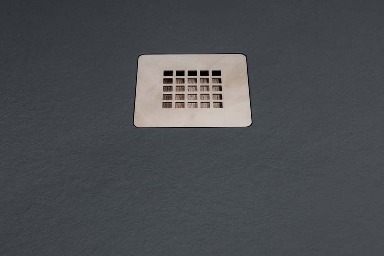Receveur de douche Minimalism composite avec gelcoat graphite 90x90cm