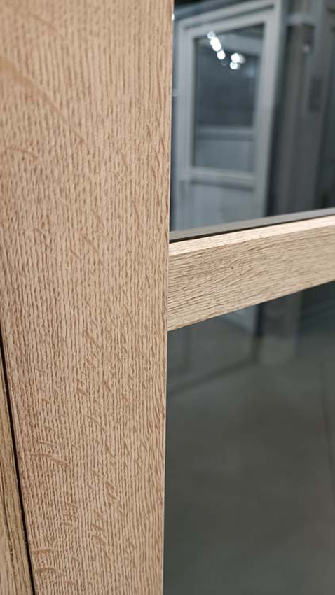Complete deur pro steel look RW Oak 3R fumé 63x201.5cm Links