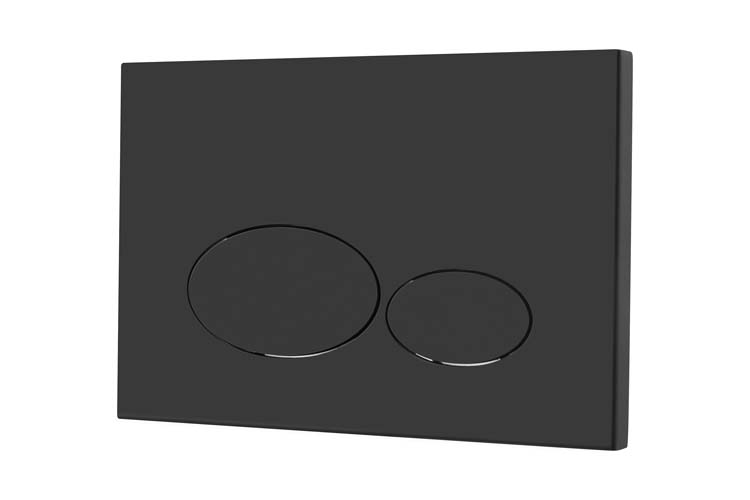 Plaque de commande Kody noir mat compatible avec UP320 réservoirs de chasse
