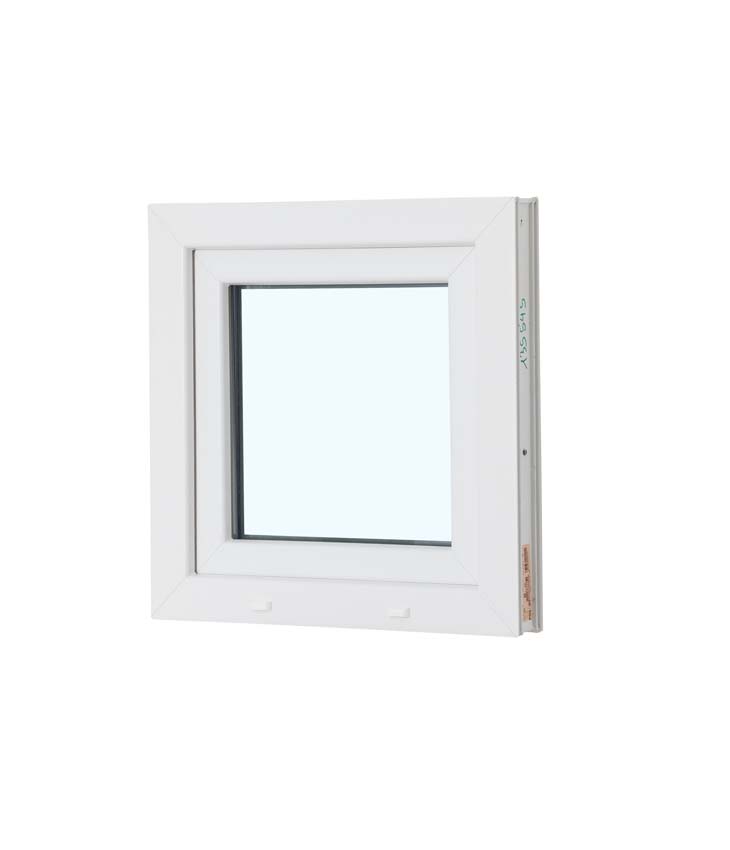 Châssis battant pvc blanc budget B600XH600 mm Châssis battant pvc blanc budget B600XH600 mm