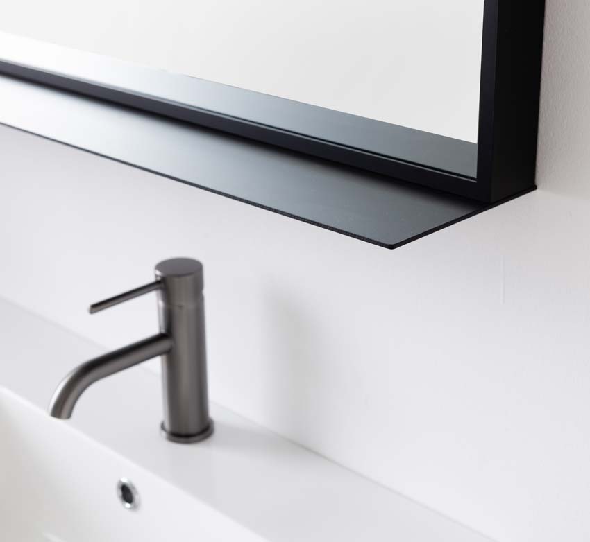 Meuble de salle de bains Tibo gris suspendu avec lavabo double blanc brillant 120cm Meuble de salle de bains Tibo gris suspendu avec lavabo double blanc brillant 120cm