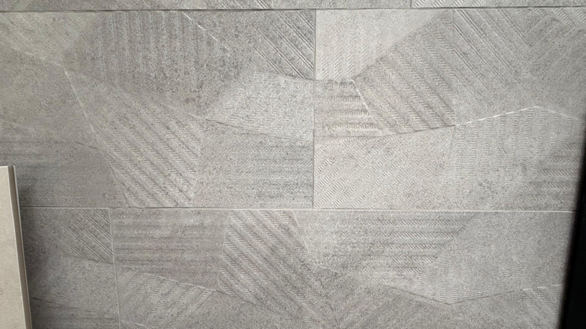 Wandtegel Phoenix grijs geometrisch decor 30x90cm