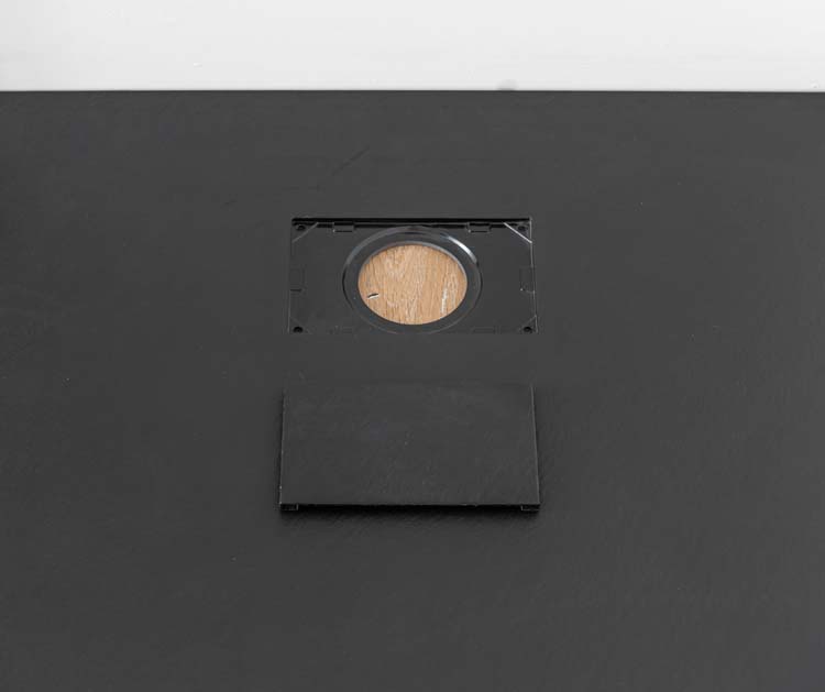 Douchebak Moby SMC mat zwart leisteenlook 140x90cm