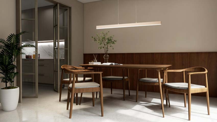 Hanglamp Jojo - zand - 115cm - dimbaar - 22W - 4000K