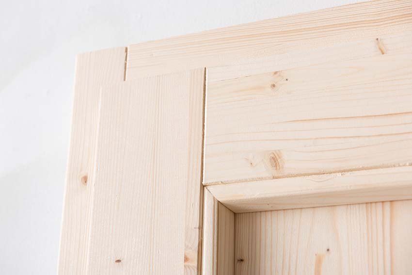 Porte extérieure bois Gargano 980x1980mm poussant à gauche