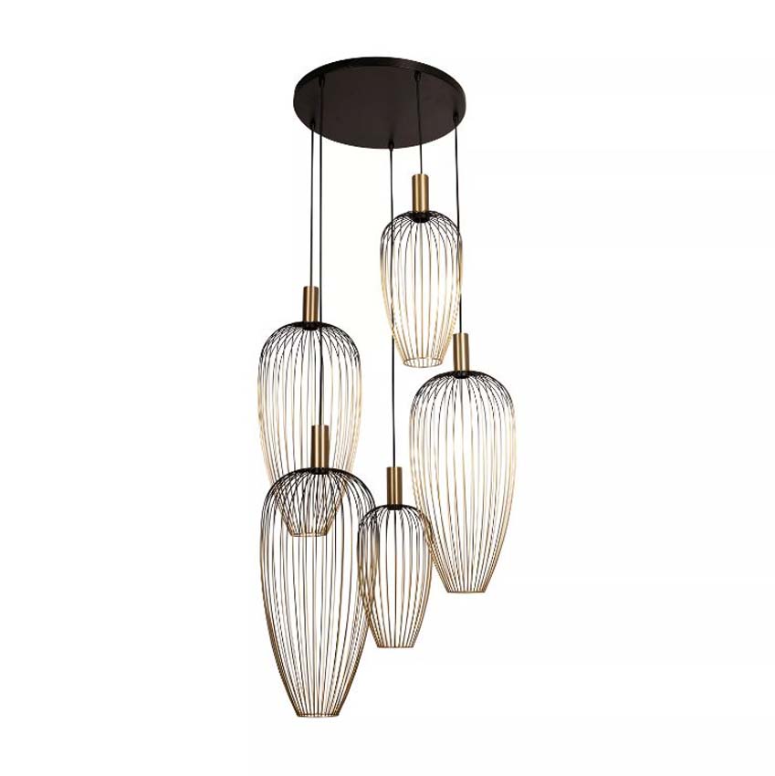 Lucide Vibes Aurelie - Suspension - 5xGU10 (MR11) - Or