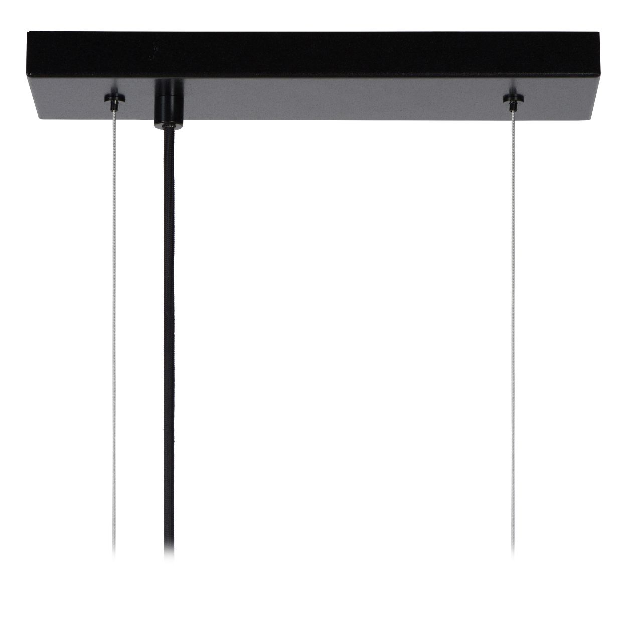 Hanglamp - zwart - 90x7x130cm - dimbaar - 4xE27 - 60W