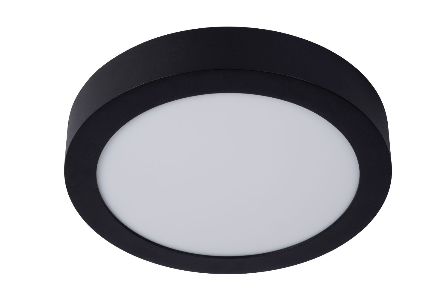Plafondlamp - zwart - rond - dimbaar - Ø23,5cm - LED - 15W - IP44