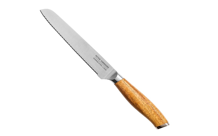 Multifunctioneel mes BK Peter Goossens Maestro RVS/acaciahout 13cm