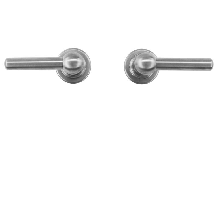Poignée de porte pro pienza modèle vieux L+L look inox sans rosace