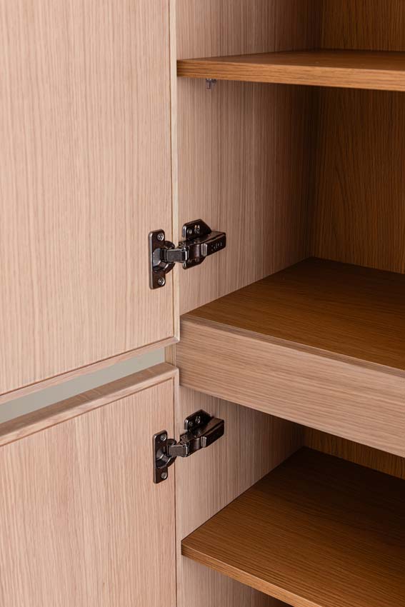 Armoire colonne Felix chêne suspendue 170x40x35cm