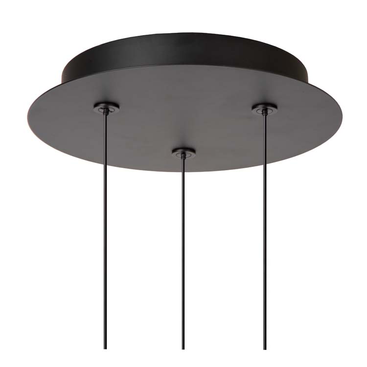 Suspension - noir - Ø25cm - LED - 3x7,8W - 2700K