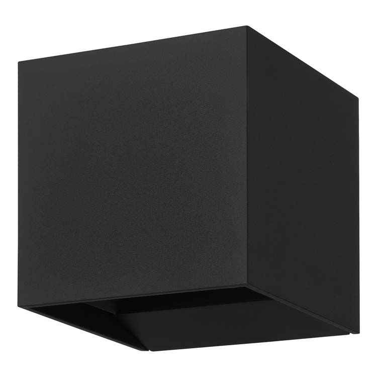 Applique murale - noire - 10x10x10cm - LED - 2x3,1W - 3000K