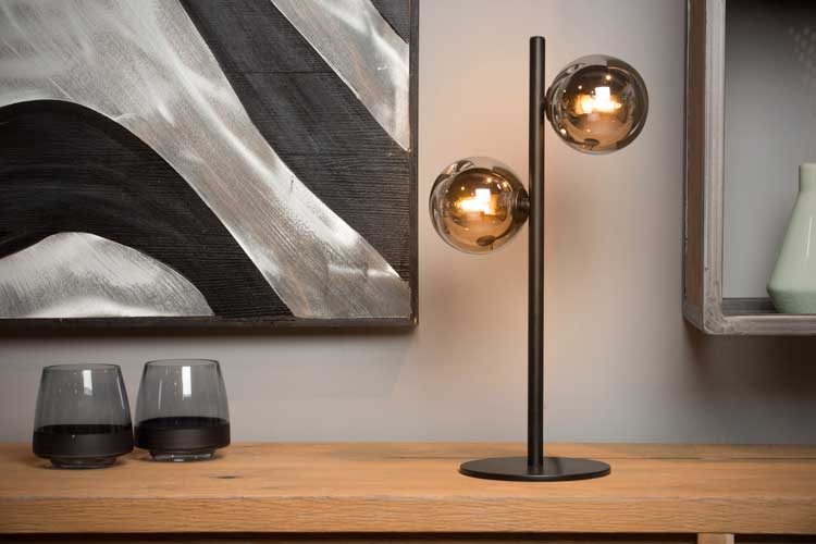 Lucide TYCHO - Lampe de table - G9 - Noir