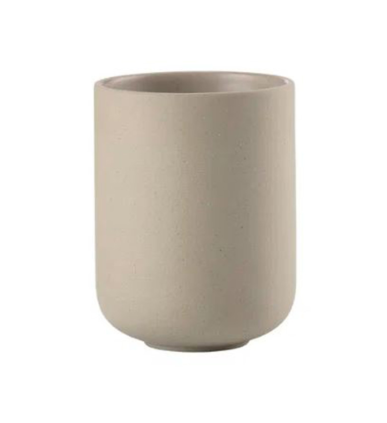 Tandenborstelhouder Zone Denmark Ume keramiek taupe 7,4x9,5cm
