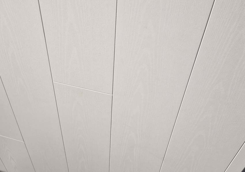 Panneau mural et de plafond MDF blanc 20,3x130x0,8cm
