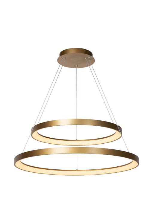 Lucide Premium Vidal - Hanglamp - Ø 78 cm - LED Dimb. - 1x92W 2700K - Mat Goud / Messing Lucide Premium Vidal - Hanglamp - Ø 78 cm - LED Dimb. - 1x92W 2700K - Mat Goud / Messing