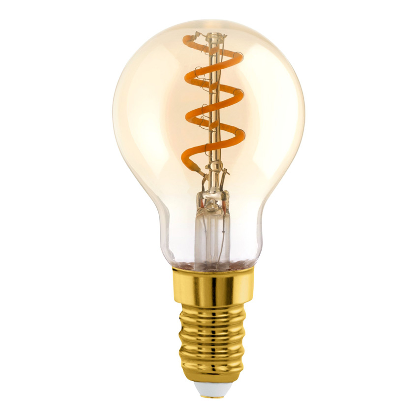 Lampe LED - E14 - ambre - Ø4,5cm - dimmable - 1x4W - 145lm - 2000K - 1 pièce