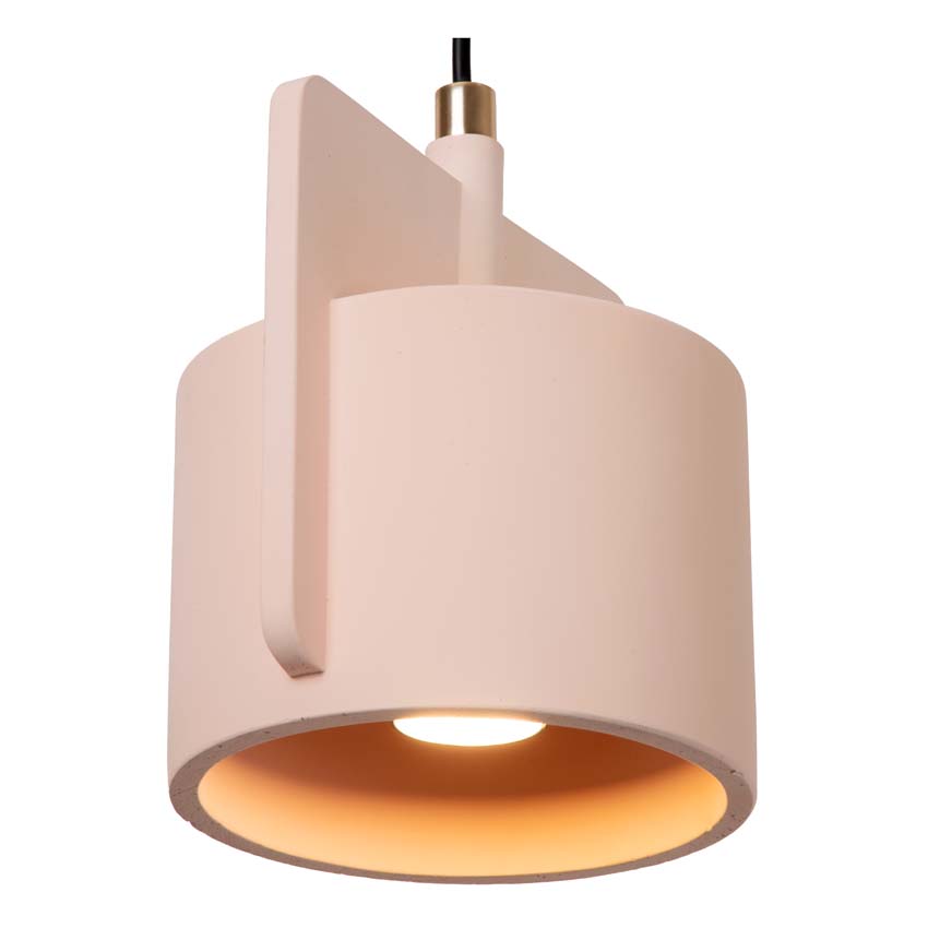 Lucide NINJA - Hanglamp - Ø 16 cm - 1xE27 - Roze