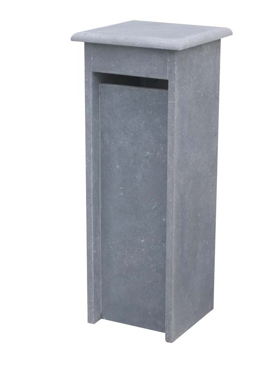 Brievenbus blauwsteen Fleron hoed 34x34x103cm