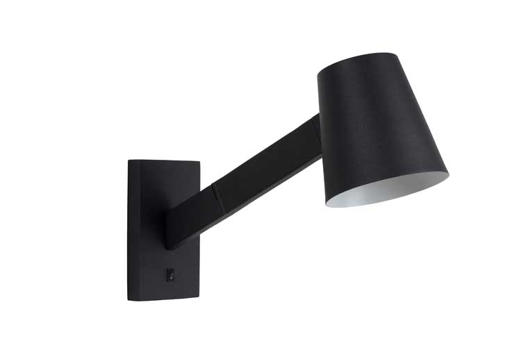 Lucide MIZUKO - Wandlamp - E14 - Zwart