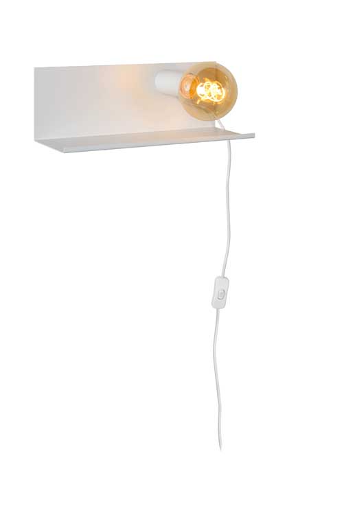 Lucide SEBO - Bedlamp - E27 - Wit
