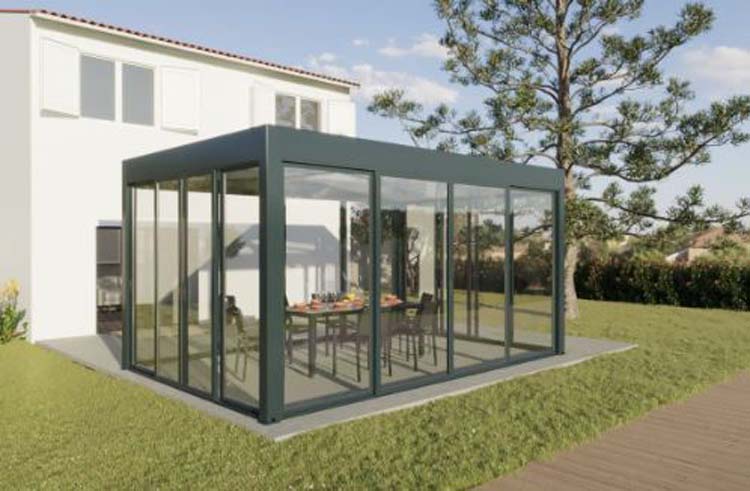 Tuinkamer Versailles alu antraciet 500 x 360 x 240 cm