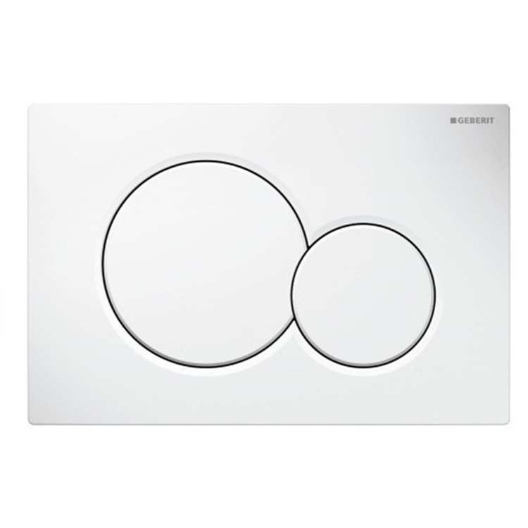 Plaque de commande Geberit Sigma01 blanc compatible avec UP320 réservoirs de chasse