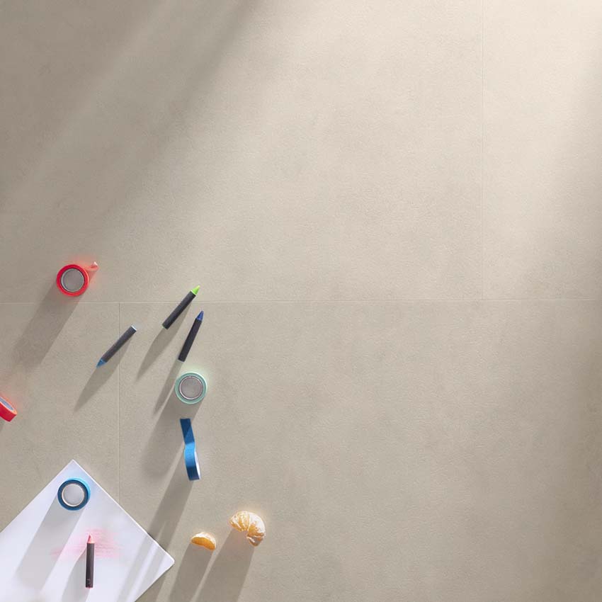 Vinyl vloer Floorify Jellyfish tegel 4,5mm beige 90x60cm